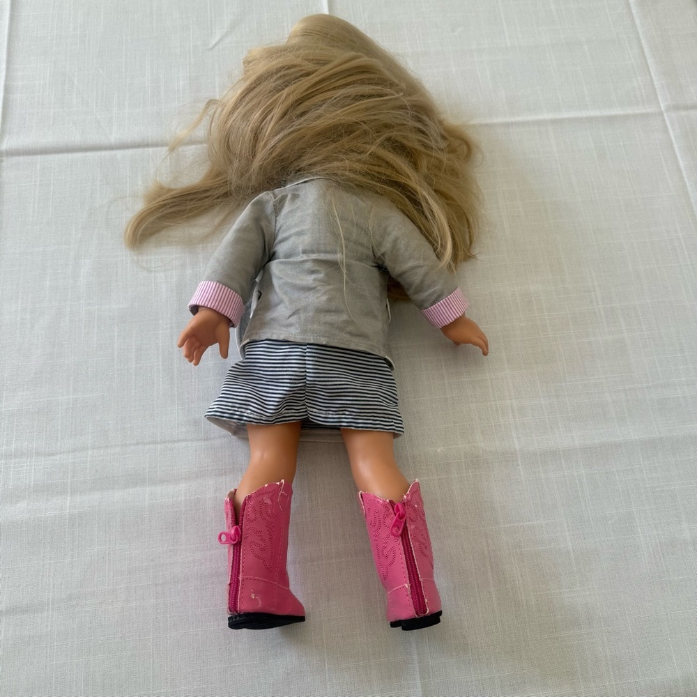 Pottery Barn Kids by Gotz 18" Doll Blonde Hair Blue Eyes Gift Collectible - Picture 9 of 9